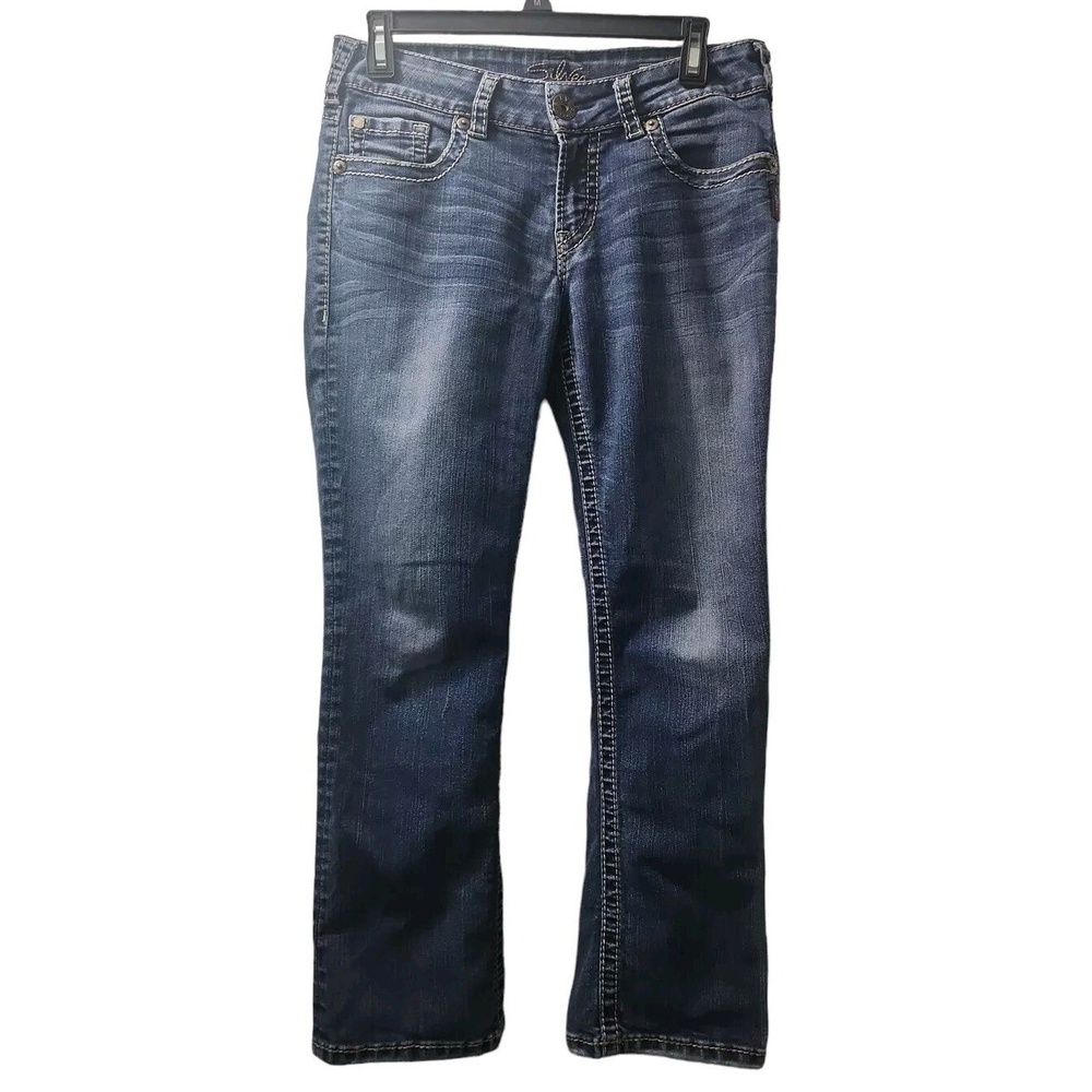 Silver Jeans Womens Size 29 Suki Surplus Low Bootcut‎ Jean Dark Blue